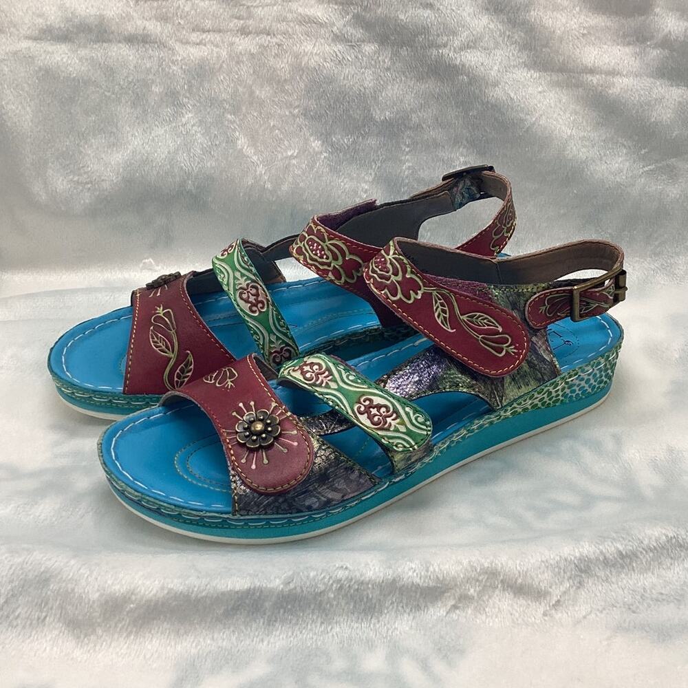 LArtiste by Spring Step Sumach Womens Leather Sandal Size 9
